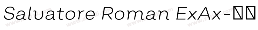 Salvatore Roman ExAx字体转换